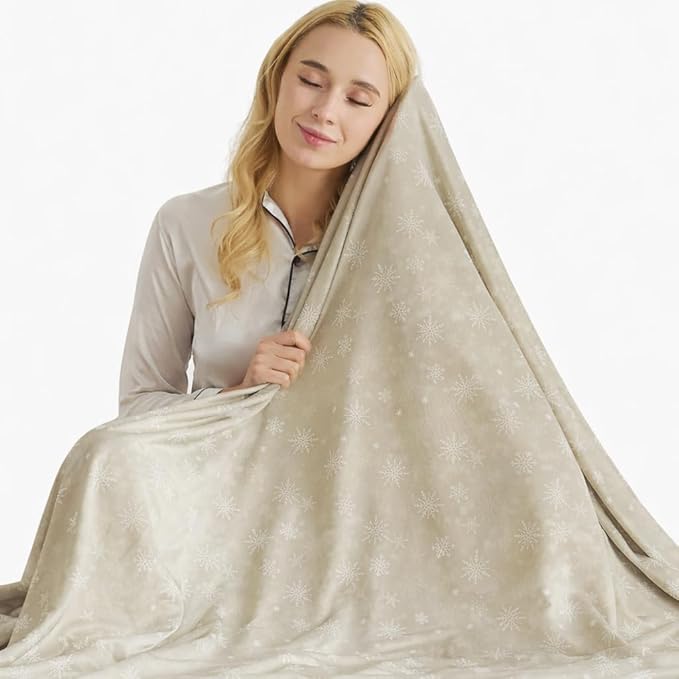 OIGAE Cooling Blanket for Hot Sleepers - Soft & Lightweight Summer Cold Blanket for Night Sweats | Perfect for Bed, Couch, Sofa (Dune, King 90'' x 108'')