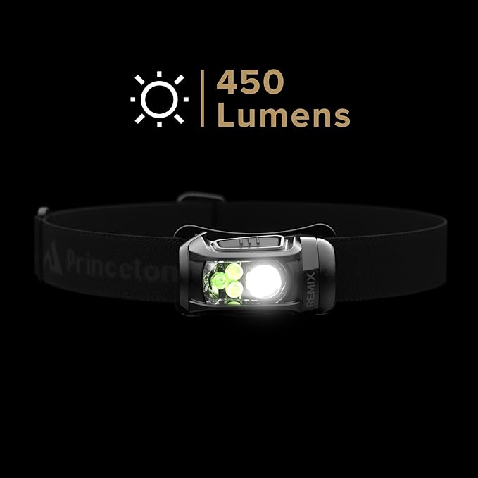 Princeton Tec Remix LED Headlamp (300 Lumens, Black), One Size (RMX300-BK)