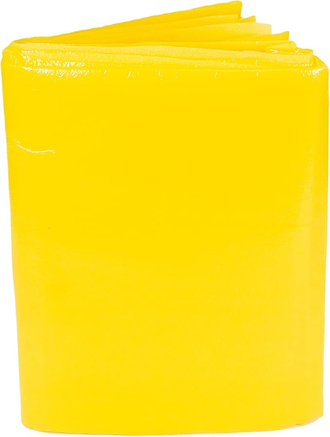 Primacare CSCB-6821 Disposable Transport Emergency Blanket, Lightweight and Warerproof, Blanket for Outdoors, Camping, First Aid, Hiking, Survival, 60” x 90”, Yellow (Pack of 18)