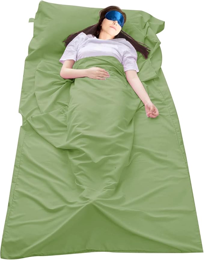 Sleeping Bag Liner Camping Travel Home Bed Sheet Lightweight Breathable Hotel Compact Sacks