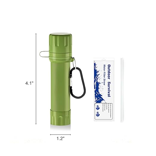 Portable mini Water Filter, Personal Filter Straws for Drinking Survival, Portable Water Purifier for Camping,Hiking,Emergency Survival Water Straws, ultrafiltration Membrane Water Filter.