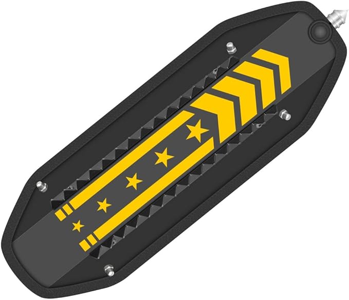 Shindn Aircraft Aluminum Alloy Tactical Shield with Glass Breaker for Outdoor Survival Camping and Self Preservation