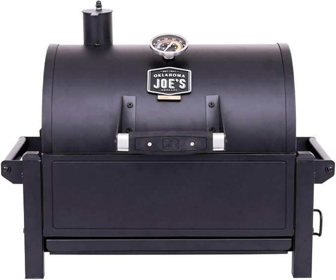 Oklahoma Joe's Rambler Portable Charcoal Grill with 218 sq. in. Cooking Area, Portable Grill, Black