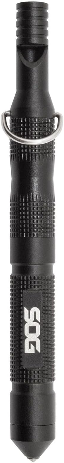 SOG Flint 4.3" Survival & Defense Portable Compact Tool for Outdoors and Emergencies | Includes Glass Breaker and Whistle