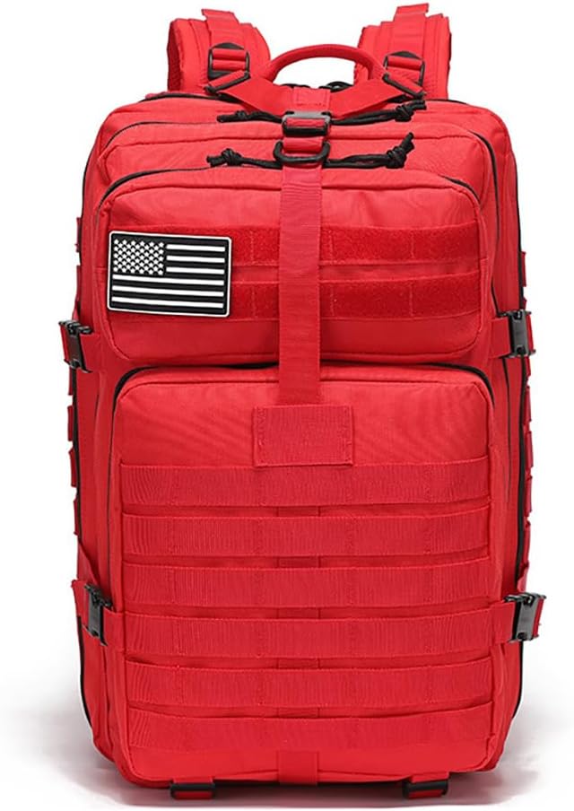 Tactical Backpack for Men, 45L Military Gym Backpacks, Large 3-Day Assault Pack Bug Out Bag MOLLE Daypack for Rucking Fishing Camping (Jungle Digital)