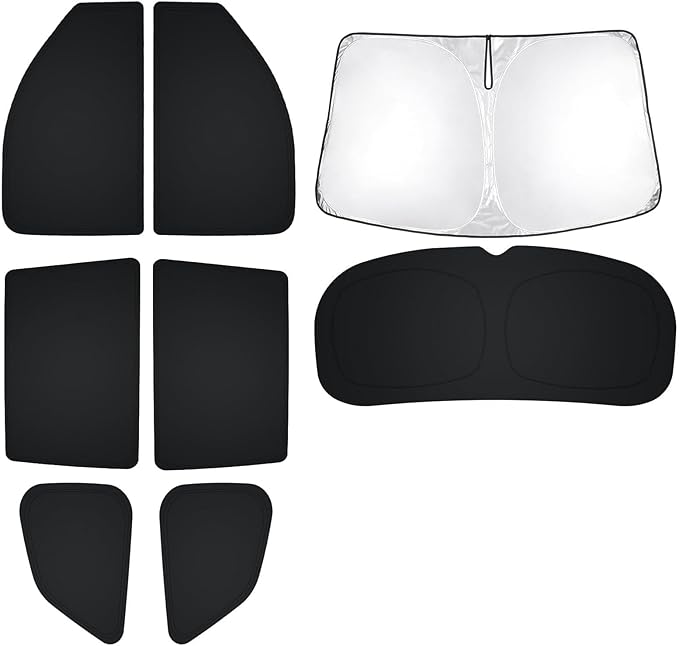 T TGBROS Windshield Sun Shade for Honda Pilot 2016-2025 Car Window Shades Thicken UV Block and Blackout Privacy Foldable Sunshades 8PCS Accessories Keep Cool Sun Visor Covers