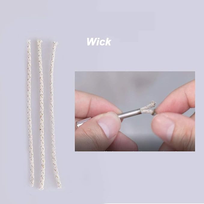 YUSUD Permanent Match Accessories, Never Ending Matchstick Parts, Forever Matches Strike Anywhere Replaceable Kit Included Scrapers, Flint Fire Starter Rods, Wicks and Sealed Waterproof Rubber Rings