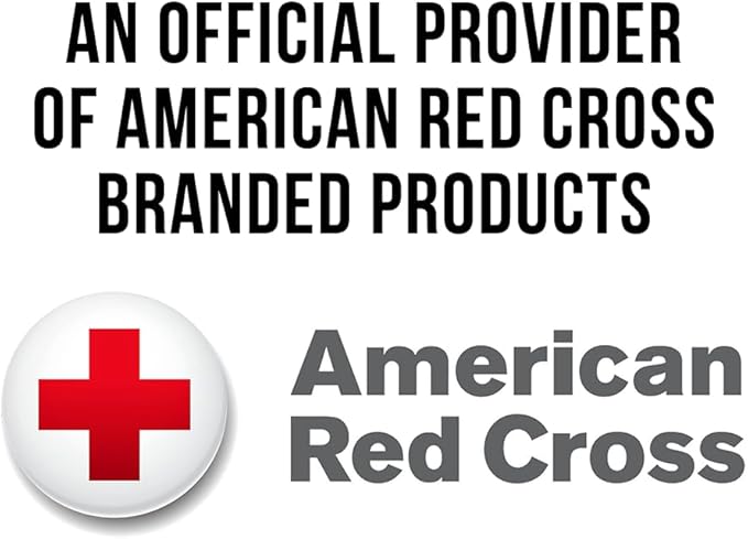 American Red Cross Officially Licensed Product | Deluxe Personal Safety Emergency Pack with Bag | Trauma Supplies | Medical Backpack | Bandages, Wipes, Gloves, Whistle, More