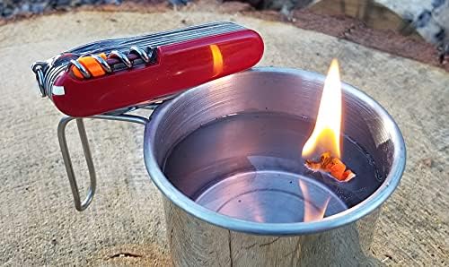 Tortoise Gear Helix Tinder for FireAnt and Firefly Fire Starters - Tinder for Victorinox Swiss Army Knife Corkscrew