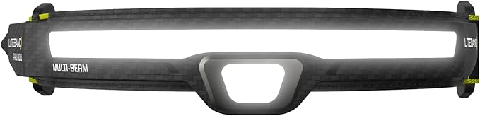 OPTIMAL VENTURES LITEBAND PRO Multi-Beam Rechargeable LED Headlamp, 1000 Lumens, 210° Wide Beam + Focused Spot, Hard Hat Compatible, Professional No-Bounce Fit, IPX5 Weather Resistant, Carbon