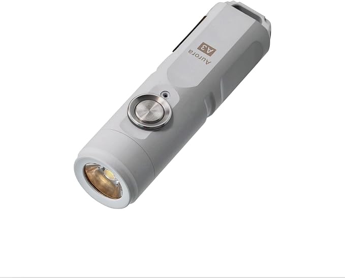 RovyVon A3 Gen 4 Mini Keychain Flashlight, Super Bright 650 Lumens, USB C Rechargeable EDC Flashlight Water-Resistant, Compact and Portable for Everyday Carry, Camping, Hiking, Emergency (Mao White)