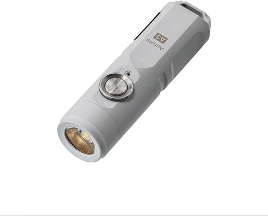 RovyVon A3 Gen 4 Mini Keychain Flashlight, Super Bright 650 Lumens, USB C Rechargeable EDC Flashlight Water-Resistant, Compact and Portable for Everyday Carry, Camping, Hiking, Emergency (Mao White)