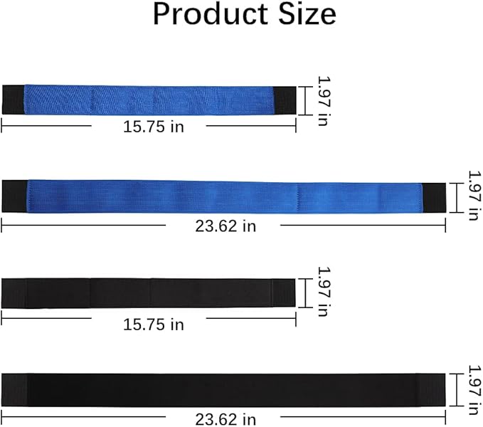 4 PCS Colorful Car Trunk Organizer Straps, Cars Storage Organizer Straps, Car Accessories, Cargo Storage Strap for SUV, Truck, Van (Blue, Black)
