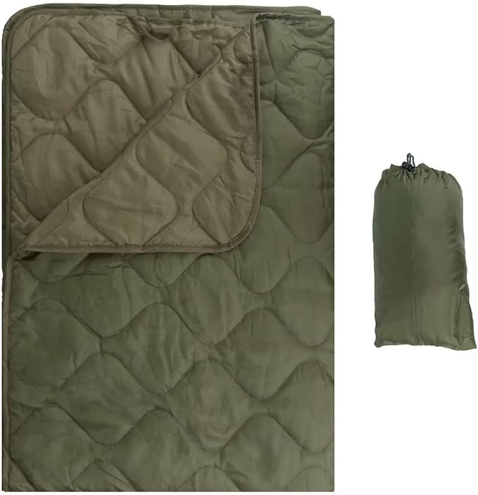 LOOGU Camo Blanket Waterproof Insulation Poncho Liner for Outdoor Camping, Hiking, Hunting, Survival, Backpacking, Picnicking
