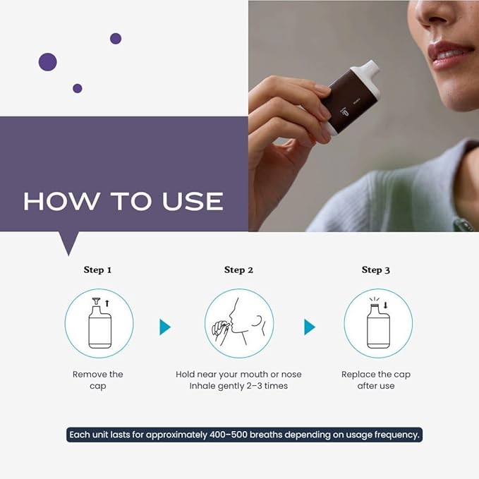 O₂ Cigtrus Oxygen Inhaler – Portable Blueberry Inhale for Quick Energy, Focus & Refresh, Pocket-Size Design for Daily Boost, Pre-Workout, and Busy Days