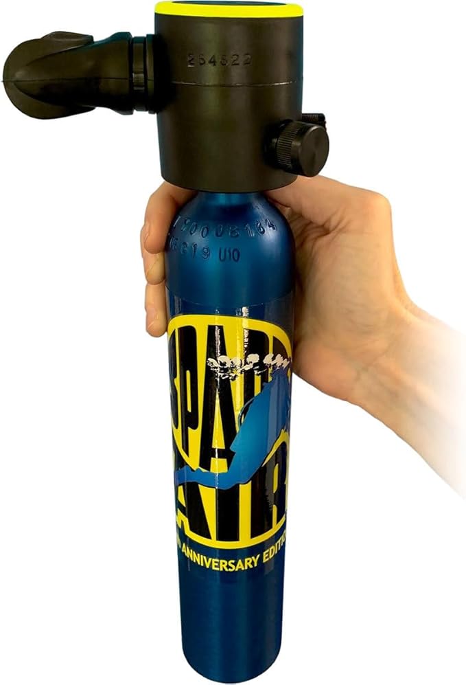 Spare Air Original Mini Scuba Tank - 6 cu ft -Made in USA -DOT Marked Tank with Holster, Leash, Refill Adapter