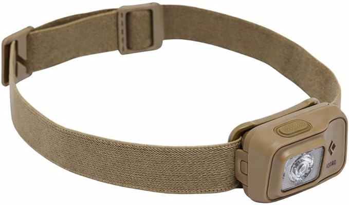 BLACK DIAMOND Astro 300 Headlamp | 300 Lumens Brightness | 3X AAA Battery Operated (Included) | Compact & Lightweight | Ops Dark Tan