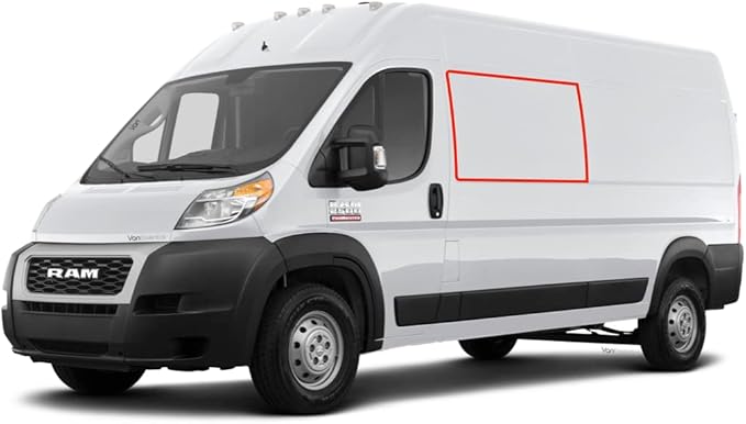 VanEssential Insulated Blackout Crew Window Cover Designed for RAM Promaster Bare Metal Window Frame Van Years 2014 to Current Model - Charcoal Gray