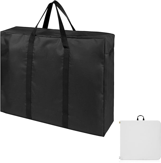 Folding Table Storage Bag, Portable Carry Table Bag for 4FT Folding Picnic/Camp Tables, Waterproof Folding Table Cover with Handles(bag only)- 26" D x 25" W x 5" H