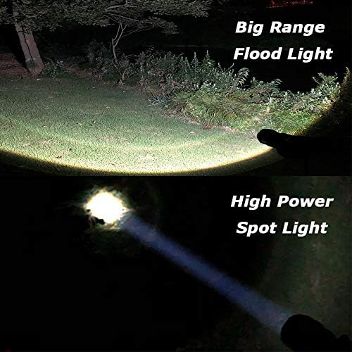 JARDLITE 8 Pack LED Emergency Handheld Flashlight, Adjustable Focus, Water Resistant with 5 Modes, Best Tactical Torch for Hurricane, Camping, Dog Walking
