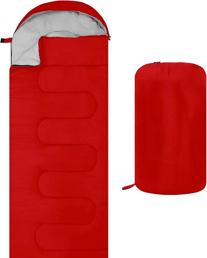 Sleeping Bags, Lightweight Camping Sleeping Bag for Adults, Kids, Hiking, Outdoor, Travel, Cold Weather & Warm