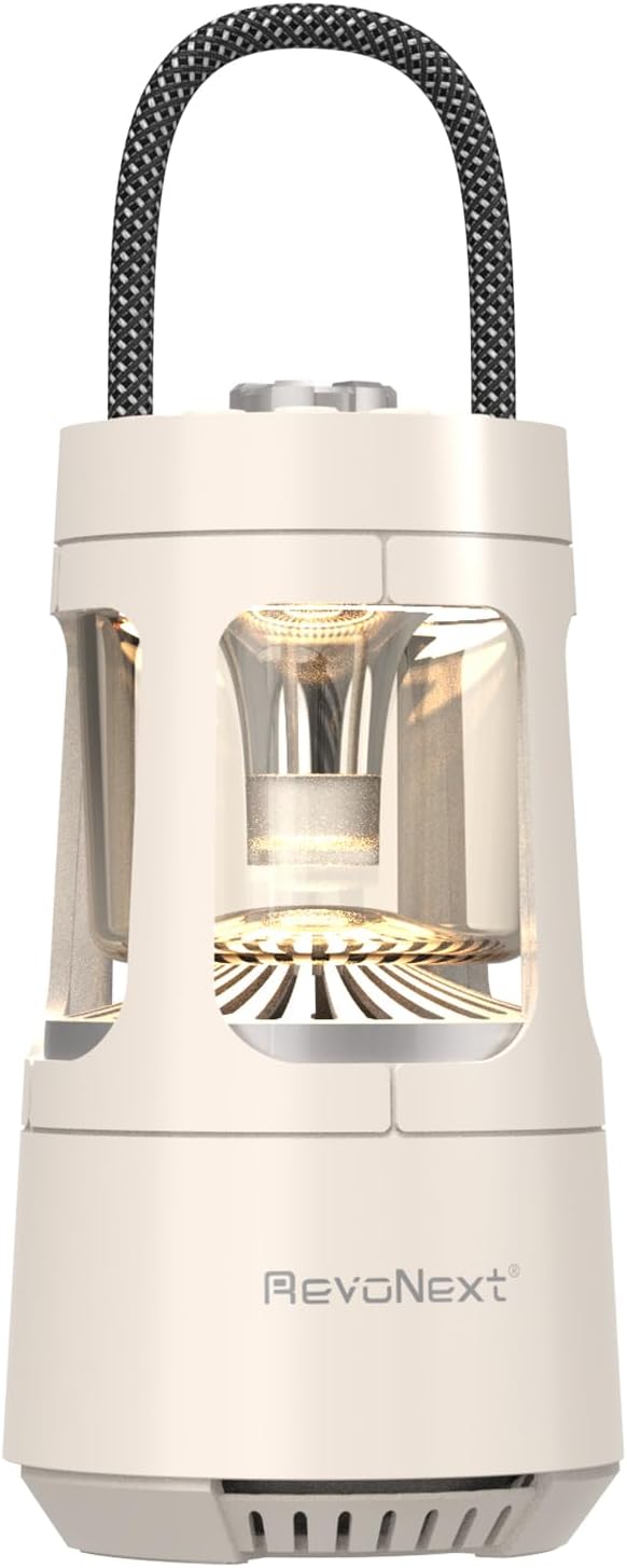 LED Camping Lantern Rechargeable,Outdoor Bluetooth Speakers, 4000mAh ,IPX4 Waterproof ,Dimmable Tent Lights for Power Outages, Decorations for Party Garden Patio/Pool(White)