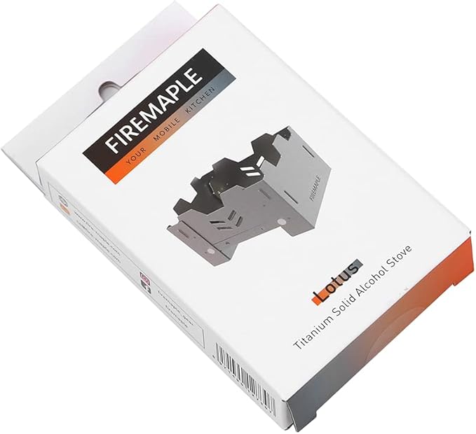 Fire Maple Lotus Titanium Solid Alcohol | Ultralight Mini Backpacking Stove | Wind Resistant Spirit Burner