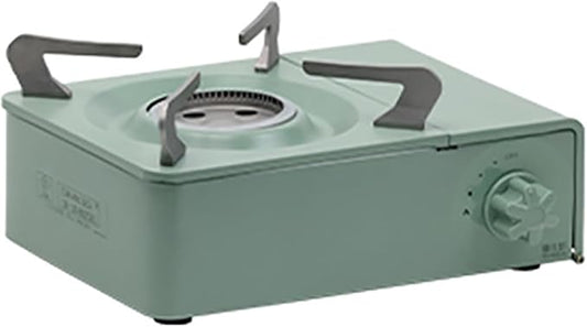Portable Camping Stove, 2100W Picnic Mini Stove, Outdoor Camping Gas Stove, Fishing Stove with Carry Case, for RV, Camping and Hiking, Emergency Cooking Stove,Green