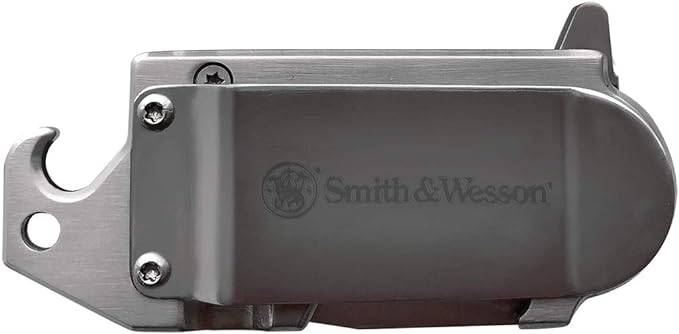 Smith & Wesson Benji Folding Knife with Bottle Opener, Money Clip, 1.5"-3.5" Stainless Steel Blade, For Tactical, Survival, and Everyday Carry