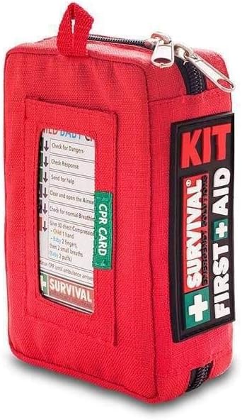 SURVIVAL Compact First Aid Kit - Emergencies Small Kits for Car, Hiking, Camping, Sports, Cycling, Mountain Biking, Mountaineering -27 Pieces