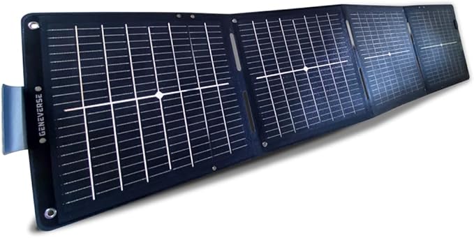 Geneverse 1210Wh Solar Generator Bundle: 1X HomePower ONE PRO Power Station (3X 1200W AC Outlets) + 2X 100W Mini Solar Panels. Indoor-Safe, LiFePO4 Backup Battery Generator for Home. (60-GVUS-SG2M2)