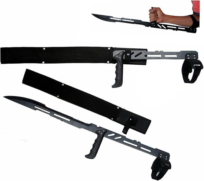 Snake Eye Tactical 27.5 Inches Large Blood Rayne Ninja Fore arm Vampire Zombie Machete Sword Blade