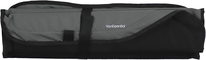 VanEssential Full Plastic Trim Rear Qtr RH (Passenger Side) Window Cover Designed for Ford Transit Medium/High Roof 148 Long (Not Extended) Length Van Year 2015 to Current - Charcoal Gray