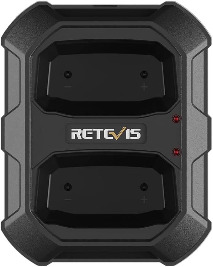 Retevis RB48 Heavy Duty IP67 Waterproof-Walkie Talkies,Covers up to 300,000 Square Foot-Business 2 Way Radios for Manufacturing Warehouse Construction Jobsite-Radios and 6-Way-Charger Bundle (20 Pack)
