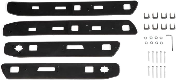 SCITOO fit for Jeep Renegade 2015-2022 Aluminum Alloy Black Roof Top Side Rails Set Rock Rack Side Rails