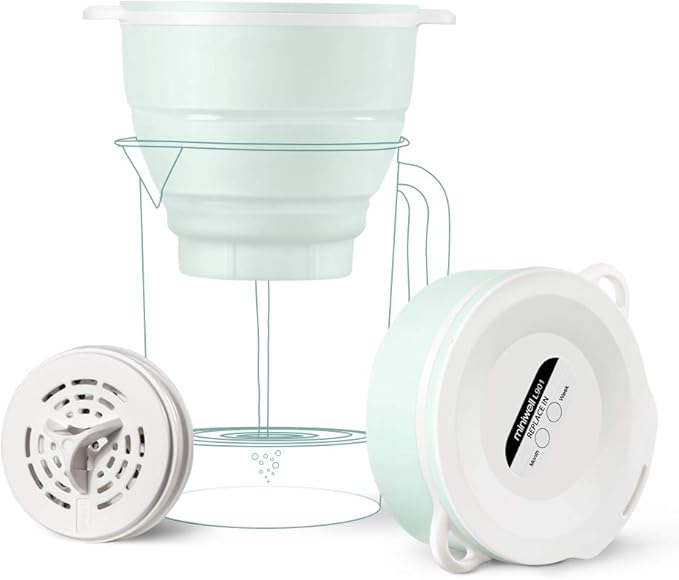 miniwell Filtration System- Water Camping Filter with Replaceable Filter - for Hiking Purification- Remove Chlorine,Sediments, BPA Free- Emergency
