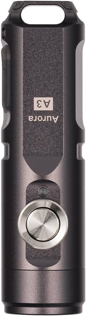 RovyVon A3 Gen 4 Mini Keychain Flashlight- Super Bright 650 Lumens, USB C Rechargeable EDC Flashlight Water-Resistant, Compact and Portable for Everyday Carry, Hiking, Emergency (Gun Grey)