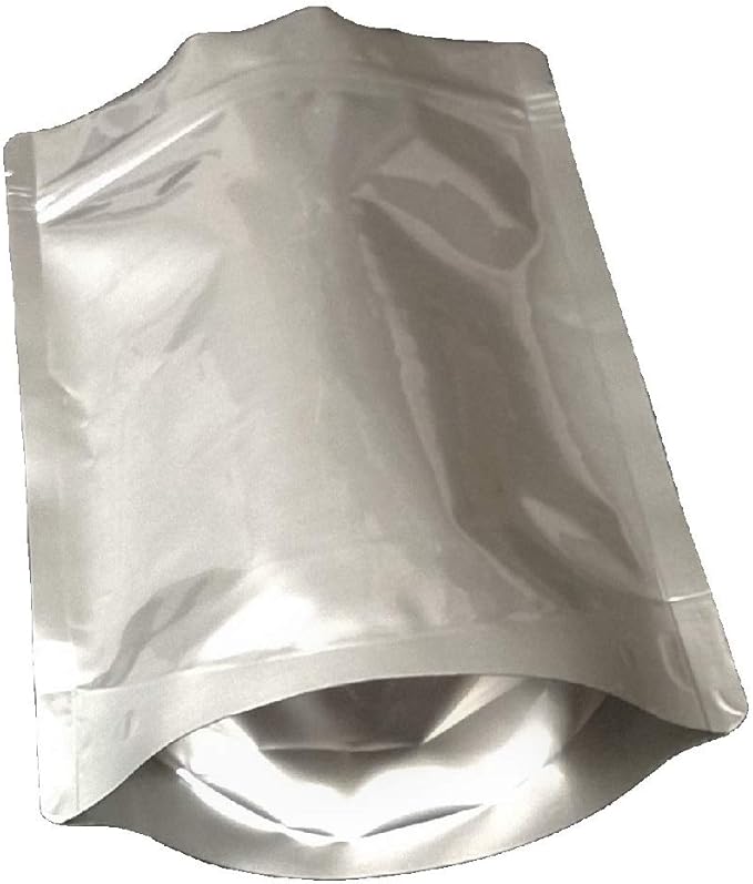 7 Mil Zip Top Mylar Bags Stand Up Gusseted Pouch in Multiple Sizes (50, 1 PINT 6 x 8)