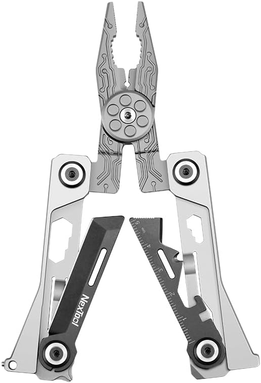 NexTool Folding Credit Card Multitool Wallet Multi Tool, 20 in 1 Stainless Steel Wallet Tool Card with Pliers, Knife, Bottle Opener,Hexagon Spanner, Compact, Lightweight EDC Tools,Gifts for Men Unique