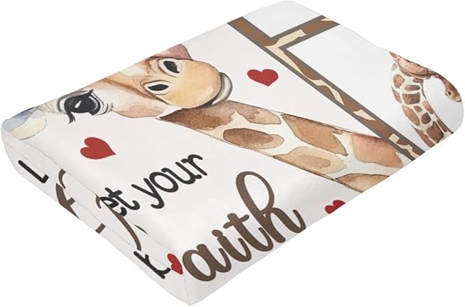 Giraffe Blanket Soft Cozy Cute Giraffe Throw Blanket Warm Giraffe Flannel Fleece Plush Blanket Bedding Stuff Animal Decor Blanket Gifts for Lover Kids Girls Boys Women Adults 60"x80"