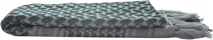 Explore Land Cotton Shemagh Keffiyeh Tactical Desert Scarf Neck Head Wrap with Tassel for Men Women