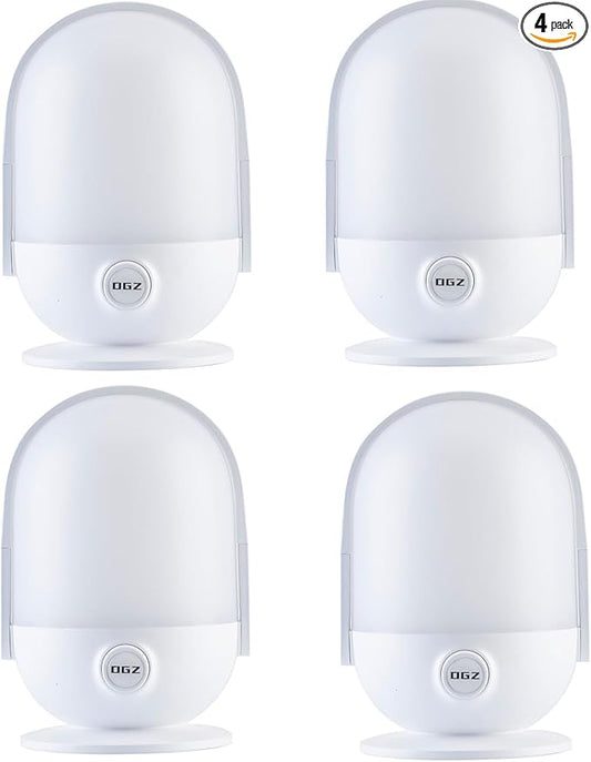 LED Lanterns for Power Outages 4Pack, Dimmable Rechargeable Battery Operated Lights, Portable Outdoor Camping Lights for Hiking Emergency Survival (White-4Pack)