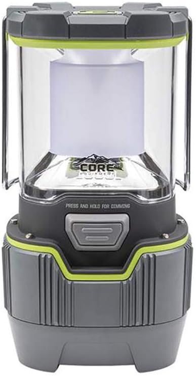 CORE 1000 Lumen CREE LED Rechargeable Camping Emergency Lantern, Lithium Ion Batteries, Charges Cell Phones (1-Pack)