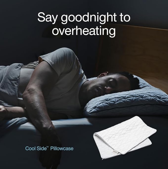 Coop Home Goods Cool Side Pillowcase, King Size Cooling Pillow Case for Hot Sleepers, Two-Sided Pillow Covers, Cozy Side & Cool Side, Ultra Soft Lulltra Cool Technology