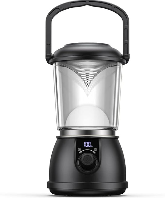 Camping Lantern Rechargeable, Up to 336H Running Time Super Tent Light, 15000mAh/1500LM Emergency Light for Hurricane, Power Outages, Home, Hiking, IPX5 Water-Resistant