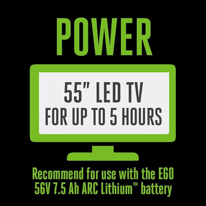 EGO POWER+ Portable Inverter, 180W, Power Inverter Generator, Quiet, Battery and Charger Not Included - PAD1800
