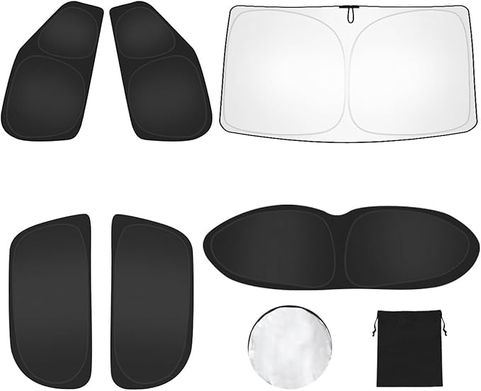 6PCS Windshield Sunshade for Chevrolet/Chevy Trailblazer 2021-2024 2025 Accessories-Front Rear Side Window Sun Shade Sun Visor Window Shade for Camping/Baby- UV Block & Privacy Protection