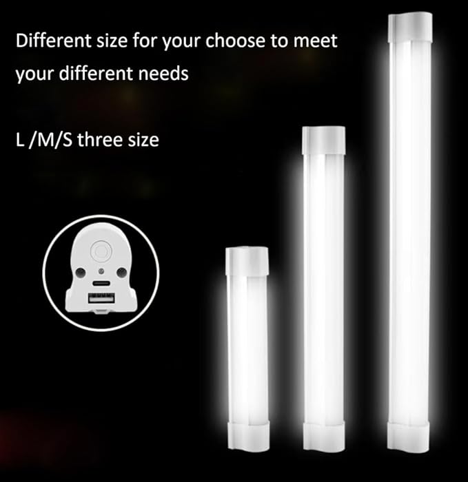 Rechargeable Work Light,5 Lighting Dimming Magnetic Light,Battery Powered Led Work Light for Car Repair, Camping, Emergency (LLQ20)