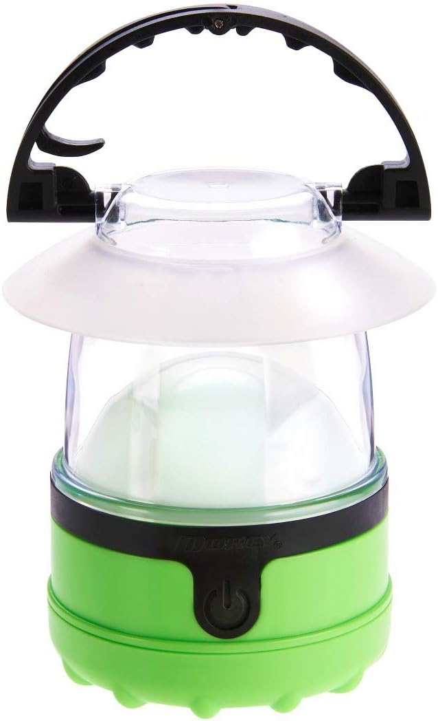 Dorcy 4 LED Mini Lantern 3 Pack with Hanging Hooks and Batteries, Assorted Colors, clear (41-3019)