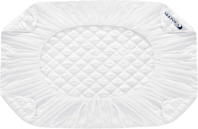 Short Queen Mattress Topper Thick Quilted Mattress Pad, RV Queen Mattress Cover, Super Soft Breathable and Noiseless Down Alternative Fiber with Deep Pocket Fits up to 23 Inch Mattress